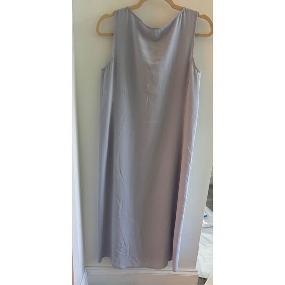 Nearly NEW Eileen Fisher 100% silk crepe maxi dress, XS $398 C40 - Picture 7 of 8